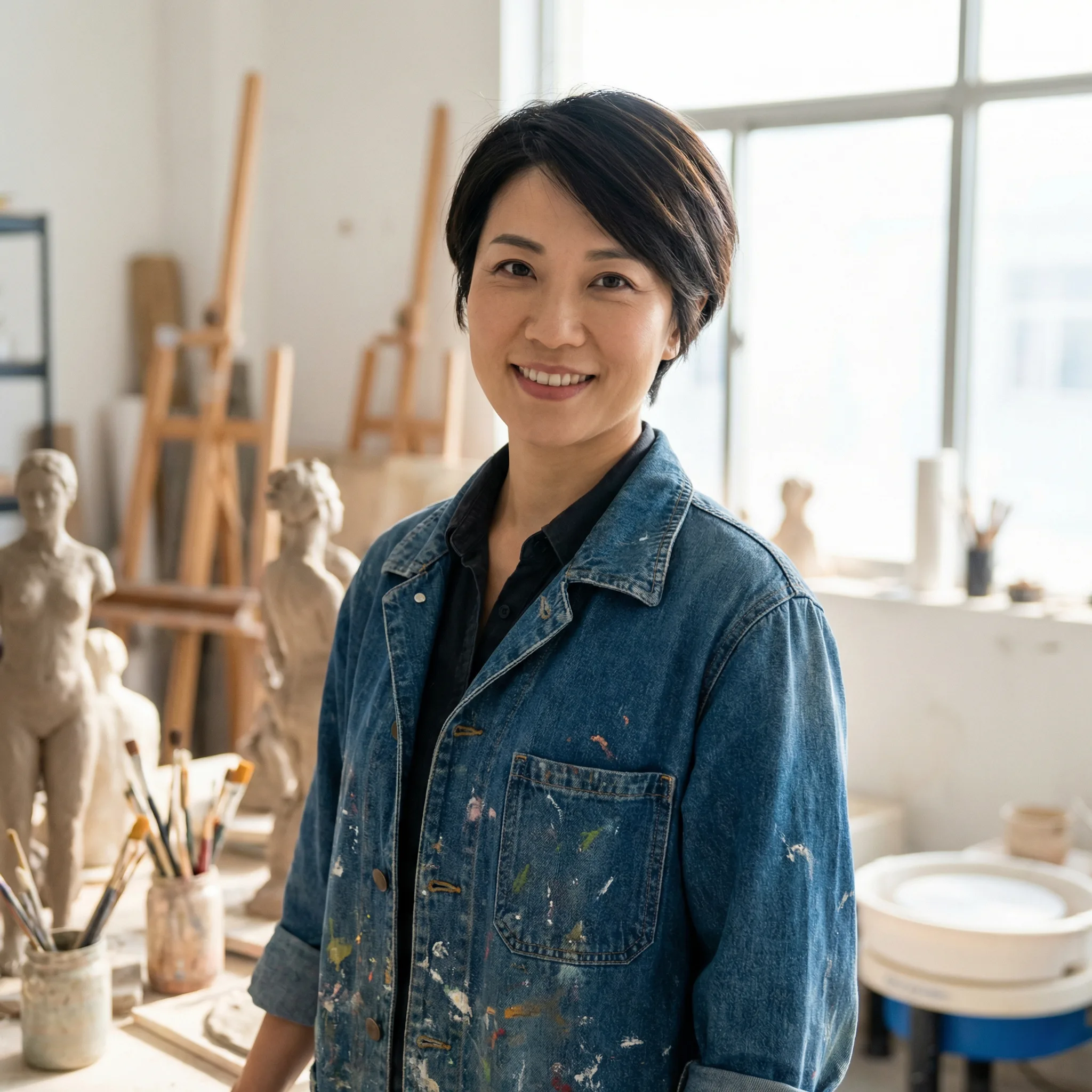 高级雕塑师李雨桐肖像